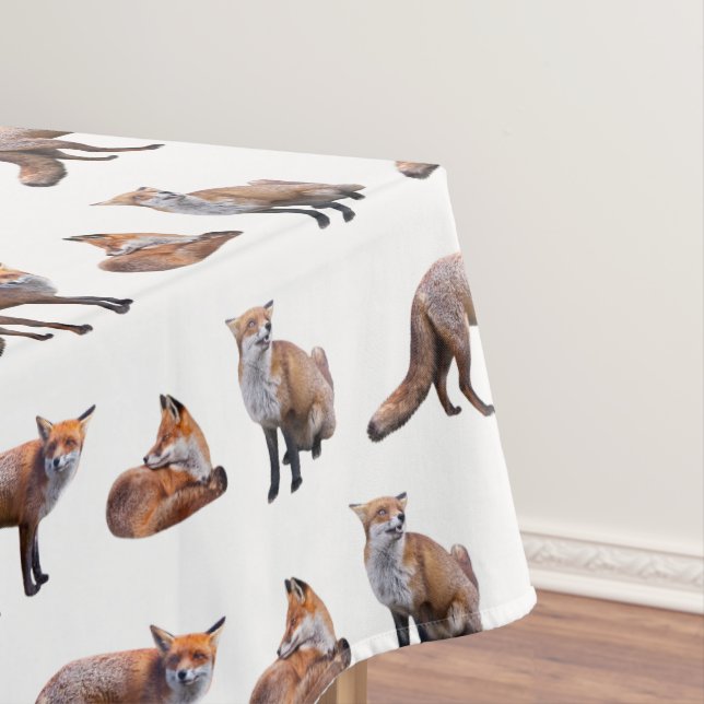 Toalha de Mesa Red Fox Frenzy (escolha a cor) (Posição Original)