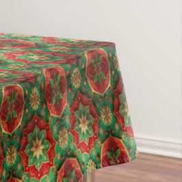 Toalha De Mesa Red Green Decorative Holiday Tablecloth