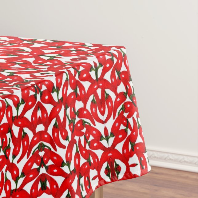 Toalha De Mesa Red Hot Peppers Spicy  (Posição Original)