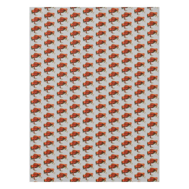 Toalha De Mesa Red Poison Dart Sapo Tablecloth (Frente)