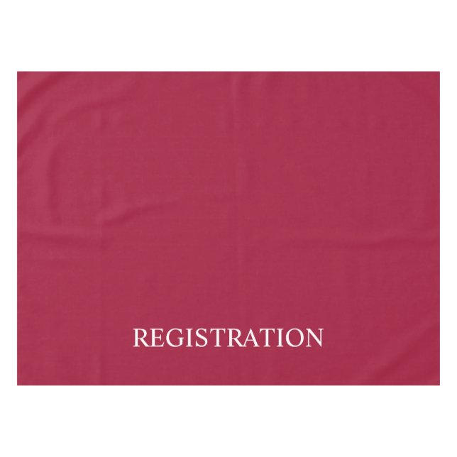 Toalha De Mesa Red Registration Desk (Frente (Horizontal))
