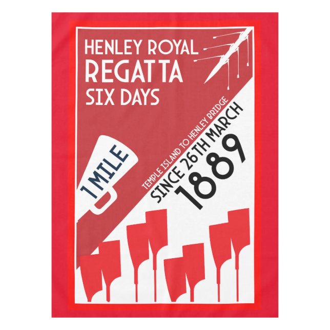 Toalha De Mesa Regata do Rio Tâmisa Britânico (Frente)