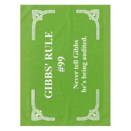 Toalha De Mesa regra 99 de Gibbs