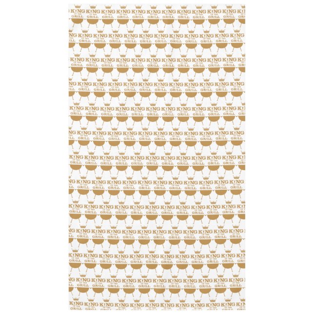 Toalha De Mesa Rei Da Grelha, Dourado (Frente)