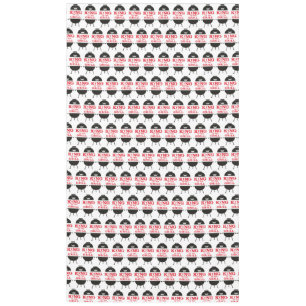 Toalha De Mesa Rei Da Grelha, Vermelho Branco Negro