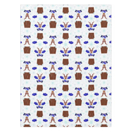 Toalha De Mesa Reindeador de Natal Festivo Blue Kasky