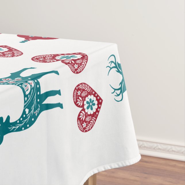 Toalha De Mesa Reindeer Baubles Merry Xmas (Posição Original)