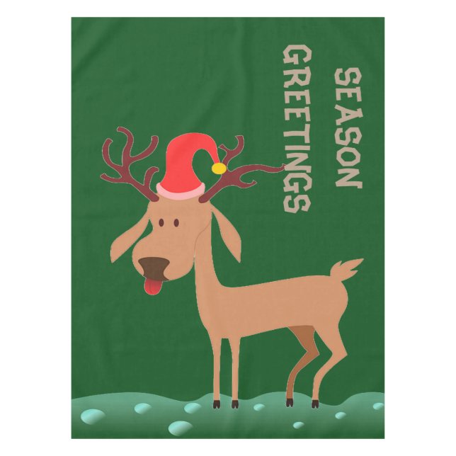 Toalha De Mesa Reindeer Tablecloth (Frente)