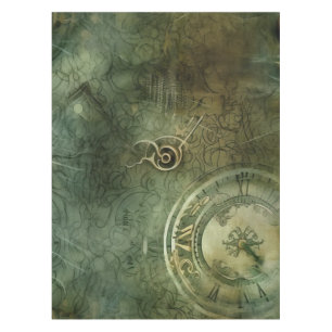 Toalha De Mesa Relógio Russo Emerald Green Steampunk (5)