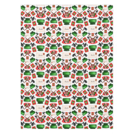 Toalha De Mesa Rena de Natal Cestiva Vermelha Kasky