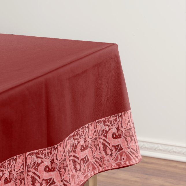 Toalha De Mesa Rena de Natal Lace 60" x 84" (Posição Original)