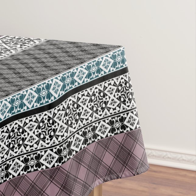 Toalha De Mesa Rendimento preto e marrom (Posição Original)