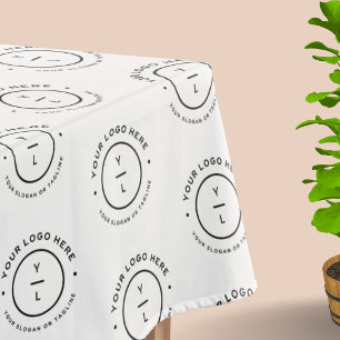 Toalha De Mesa Repetição do logotipo da empresa Padrão - Apresent