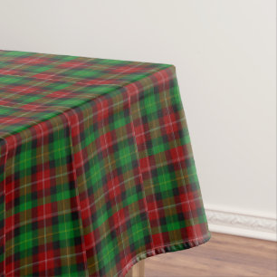 Toalha De Mesa Retângulo Verde Vermelho Xadrez Escocesa Tartan