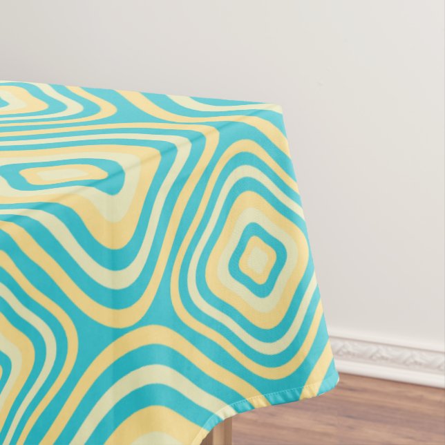 Toalha De Mesa Retro Arredondado (Posição Original)