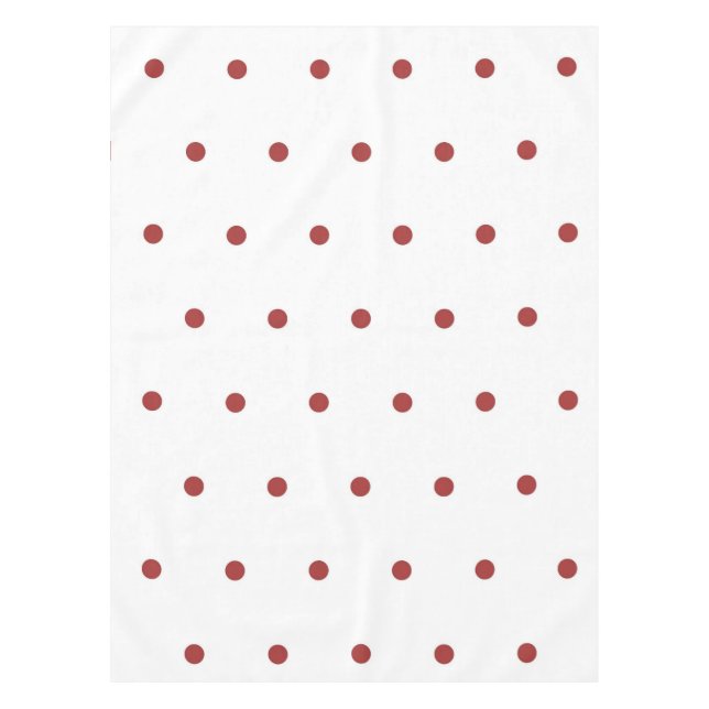 Toalha De Mesa Retro Chic Red Polka Dots Pattern Spring & Summer  (Frente)