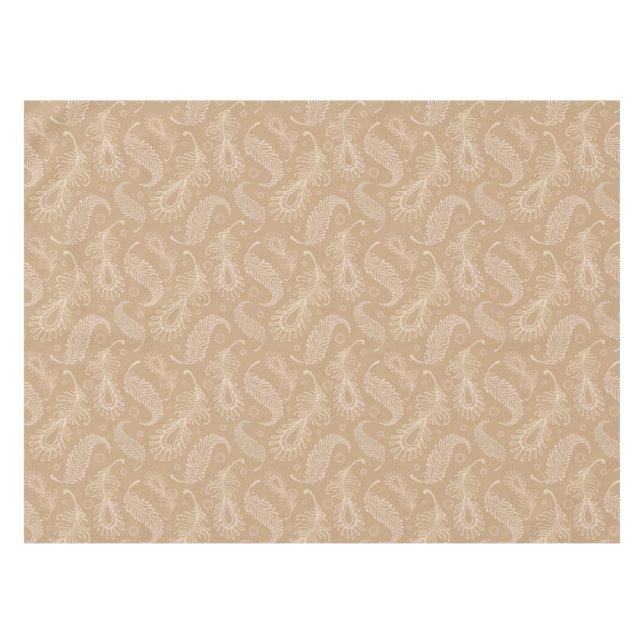 Toalha De Mesa Retro-feater-pálido-teste padrão (Frente (Horizontal))