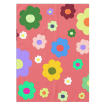 Retro Foral Colorido Whimsical, Cheerful, Preppy