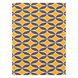 Toalha De Mesa Retro geometric pattern yellow and brown leaf