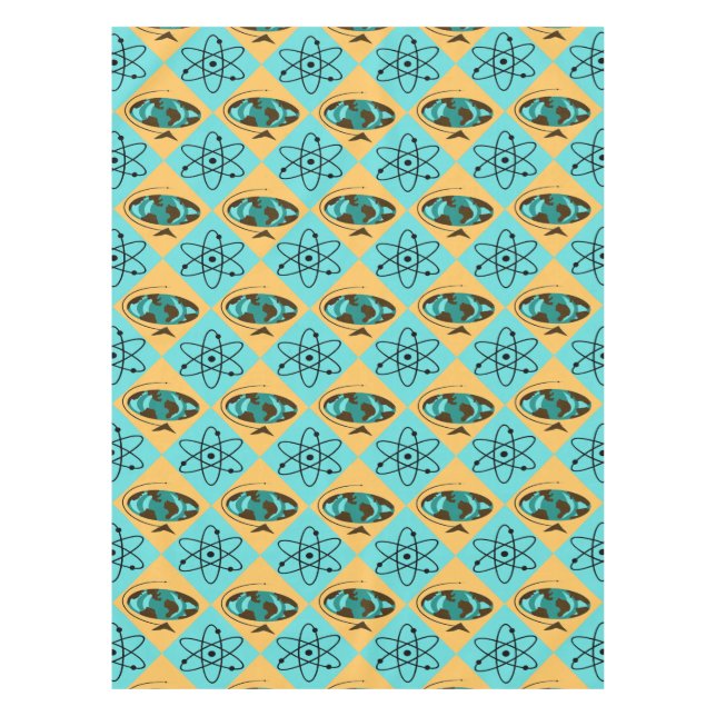Toalha De Mesa Retro Harlequin Globe Trotter Tablecloth (Frente)