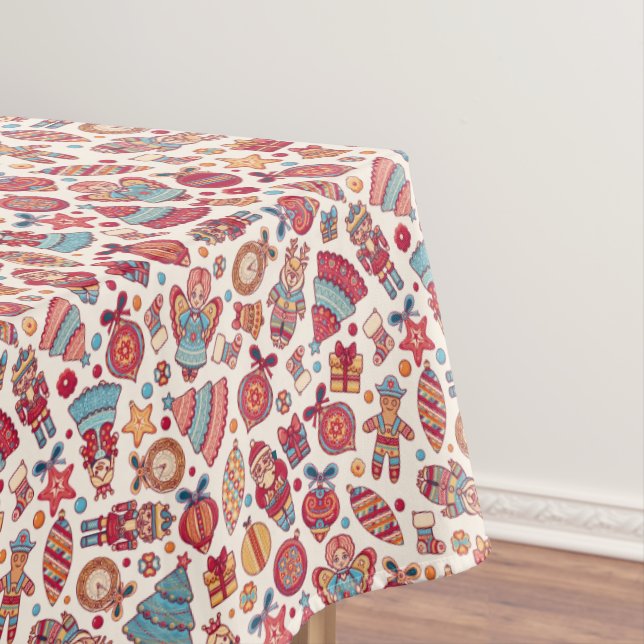 Toalha De Mesa Retro Natal (Posição Original)