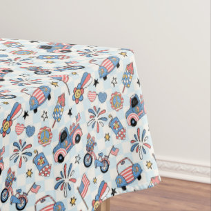 Toalha De Mesa Retro Patriotic USA 4th of July