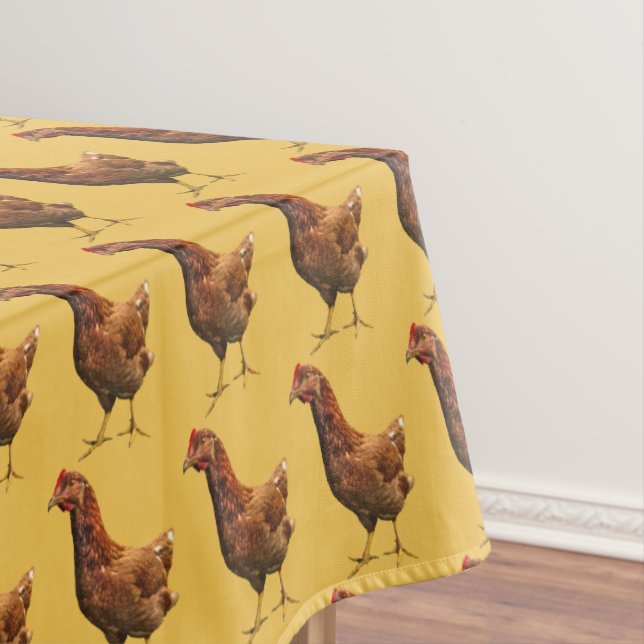 Toalha De Mesa Rhode Island Red Hen Chicken Tablecloth (Posição Original)
