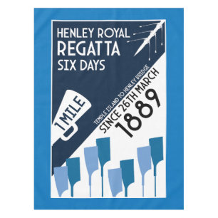 Toalha De Mesa Rio Thames Regatta - Estilo Retro Vintage Retro Re