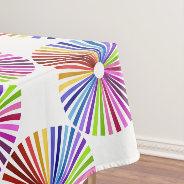 Toalha De Mesa Roda arco-íris (Posição Original)