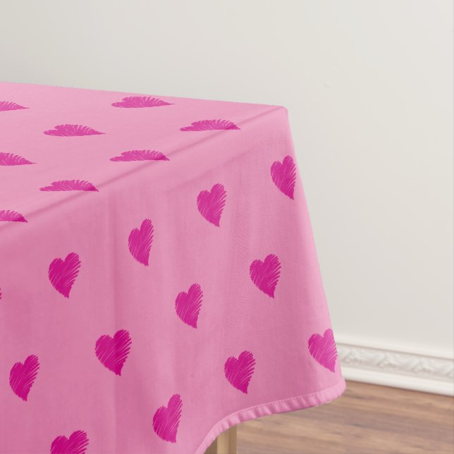 TOALHA DE MESA ROMÂNTICO MEU AMOR É COMO UM ROSA (Posição Original)