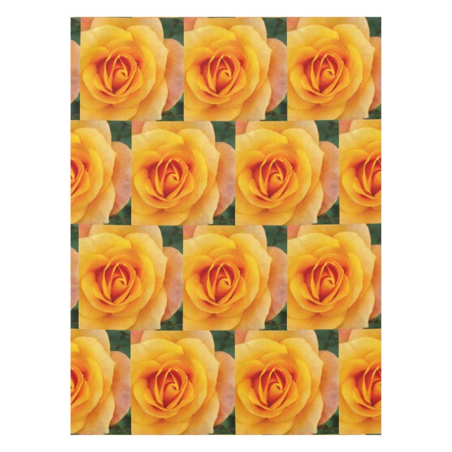 Toalha De Mesa rosa amarela floração (Frente)