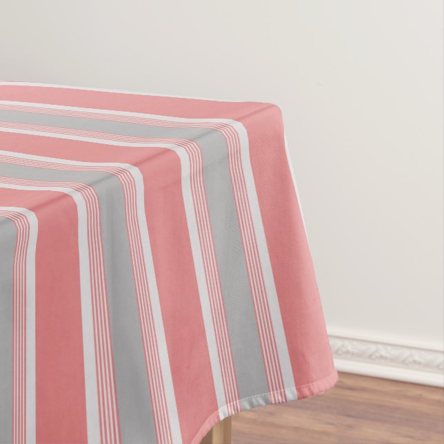 Toalha De Mesa Rosa e Prateado (Posição Original)