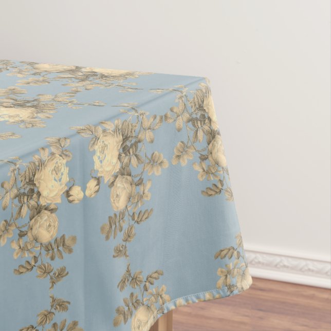 Toalha De Mesa Rosa hemisfhaerica - Rosa sulfurea amarela Rosas (Posição Original)