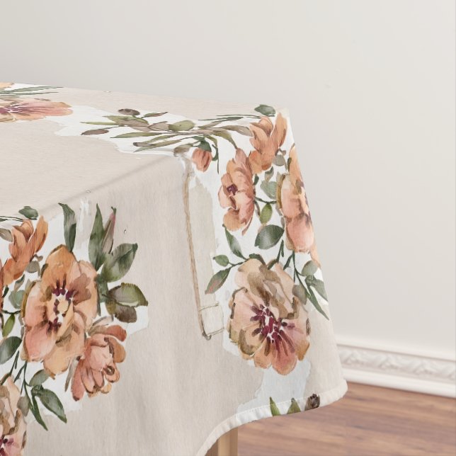 Toalha De Mesa Rosa Selvagem Floresce (Posição Original)