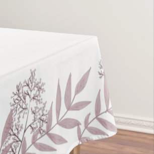 Toalha De Mesa Rosa Taupe Wedding Vintage Botânica