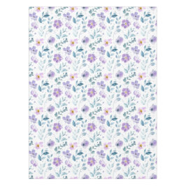 Toalha De Mesa Rosa Verde Flor Silvestre Aquarela