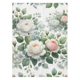 Toalha De Mesa Rosas brancas