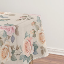 Rosas Delicadas em Aquarela em Cores Pastéis Suave