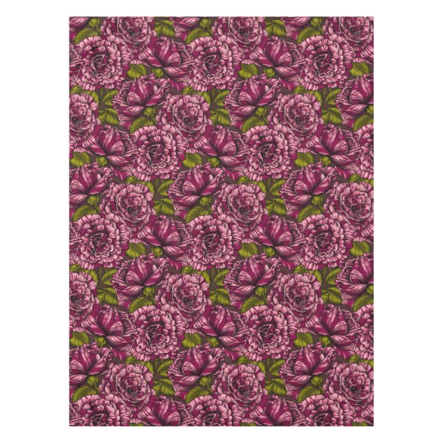 Toalha De Mesa Rosas para você (Frente)