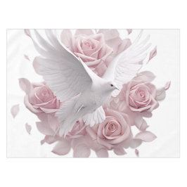 Toalha De Mesa Rosas Rosa + Vara