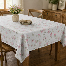 Toalha De Mesa Rosas Rosa Vintage Românticas Floral Soft Farmhous