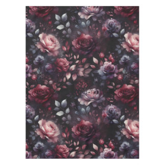 Toalha De Mesa Rosas Rústicos Escuros