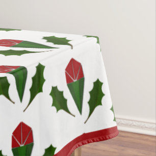 Toalha De Mesa Rosas vermelhas Elegantes Vibrantes, Arte Holly Ve