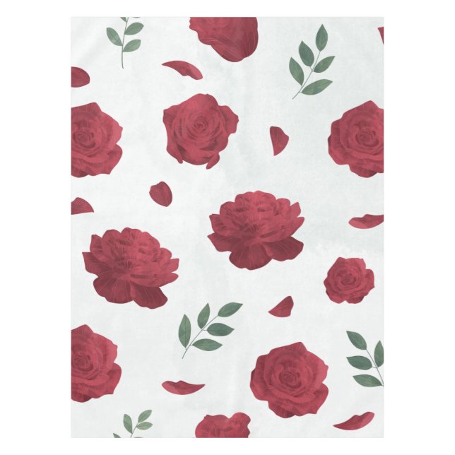 Toalha De Mesa Rose Floral Tablecloth (Frente)