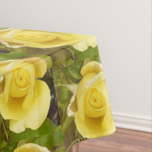 Toalha De Mesa Rosebud Amarela