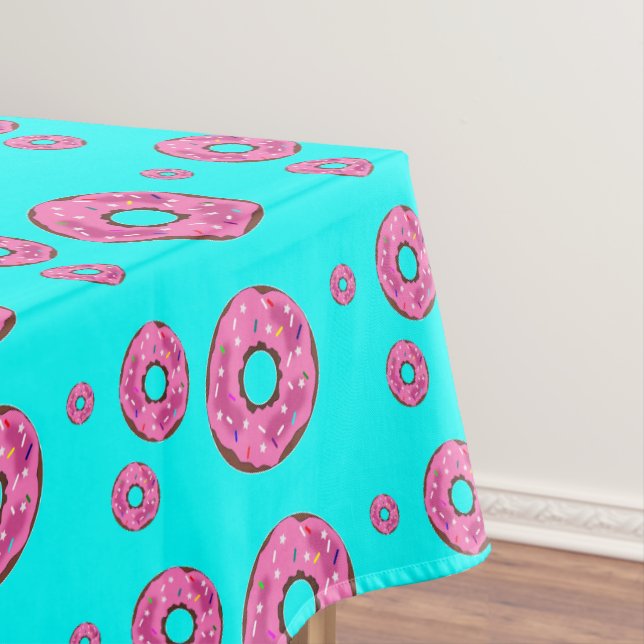 Toalha De Mesa rosquinhas de nata cor-de-rosa (Posição Original)