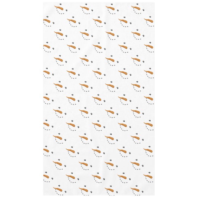 TOALHA DE MESA ROSTO DE SNOWMAN (Frente)