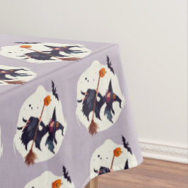 Toalha de Mesa Roxa de Bruxa Assustadora de Hallow