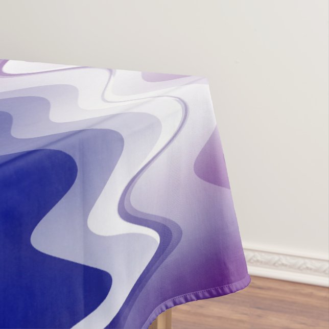Toalha De Mesa Roxo azul branco (Posição Original)