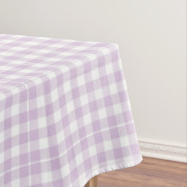 Toalha De Mesa Roxo Pálido Xadrez Moderno Gingham Rústico